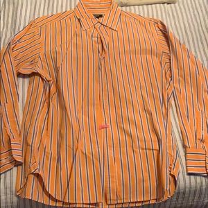 J. CREW COLLARD STRIPED BUTTON DOWN. SIZE S.
